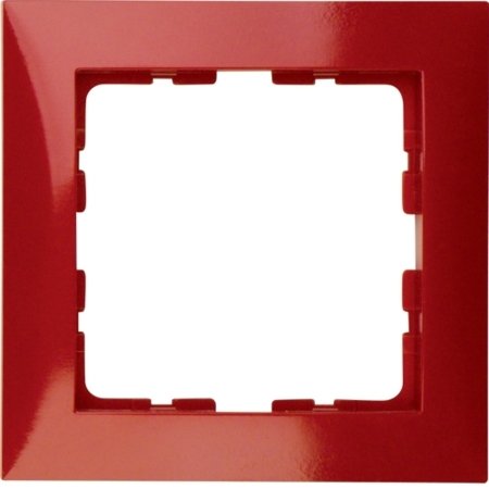 Rahmen 1fach S1 rot, glänzend Berker 10118962